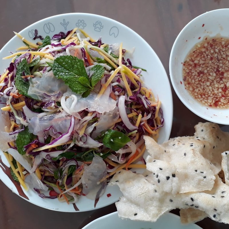 Step 4 Final Product Green Mango Jellyfish Salad