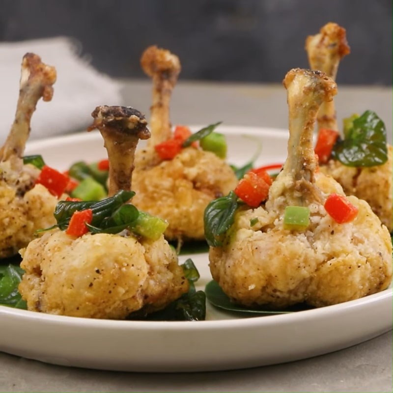 Step 4 Final product Fried chicken wings with salt and pepper