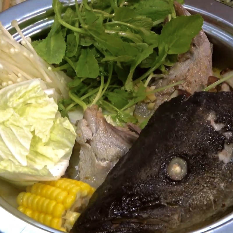 Step 6 Final Product Fish Head Hot Pot with Taro