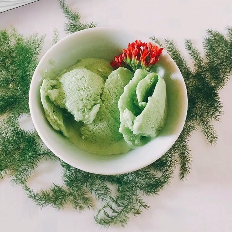 Step 5 Final Product Pandan Leaf Ice Cream