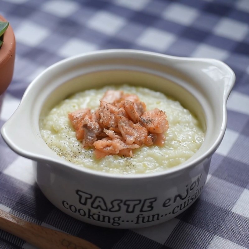 Step 5 Final Product Salmon and Pea Porridge