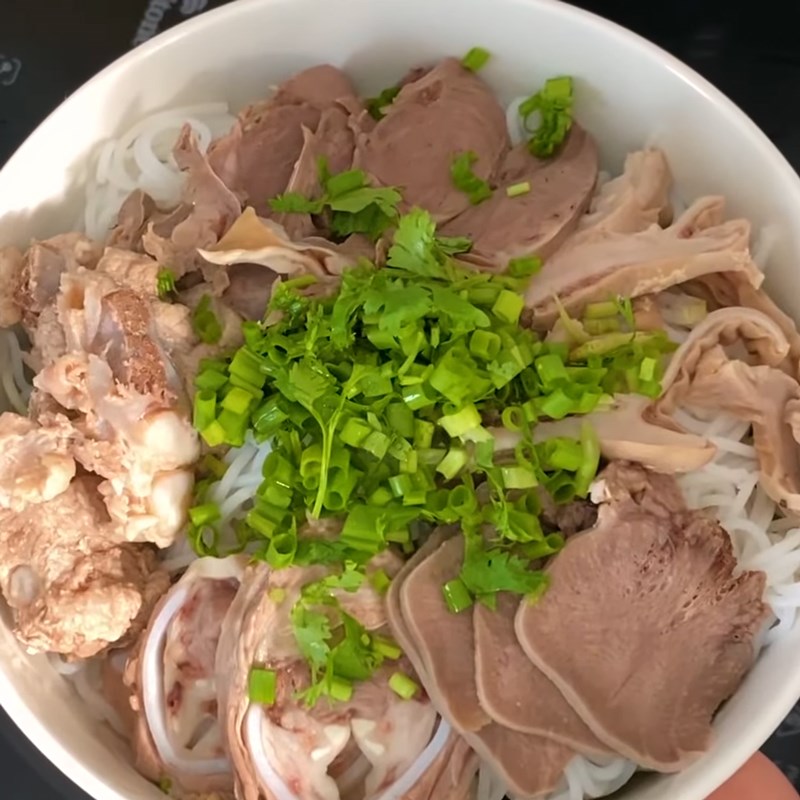 Step 6 Final Product Pork Intestines Noodle with Satay