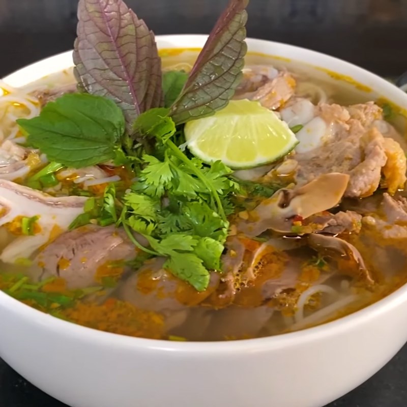 Step 6 Final Product Pork Intestines Noodle with Satay