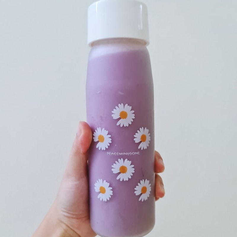Step 5 Final product Purple sweet potato and lotus seed milk
