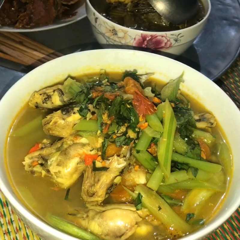 Step 5 Final product Beef fish cooking sour soup