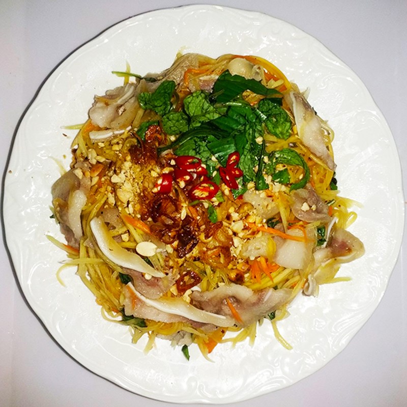 Step 5 Final Product Papaya and Pig Ear Salad