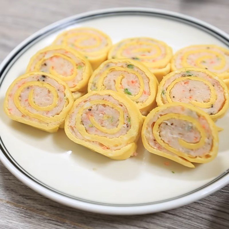 Step 5 Finished product Shrimp omelette