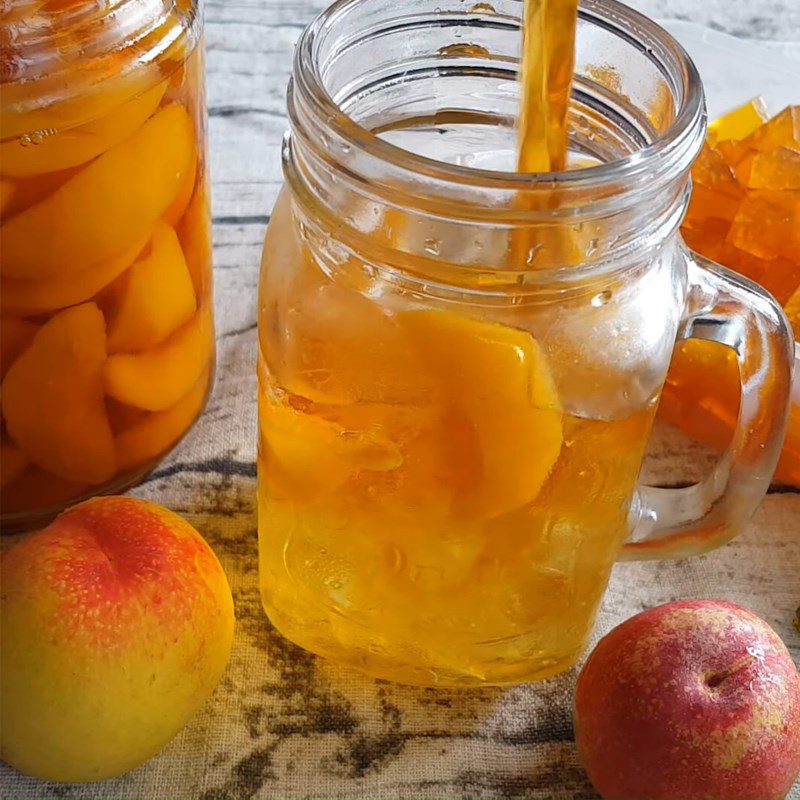 Step 5 Completion Peach Jelly Tea