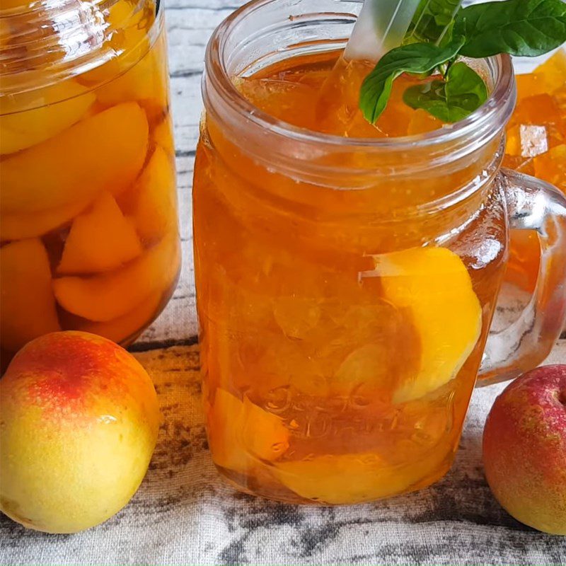 Step 6 Final Product Peach Jelly Tea