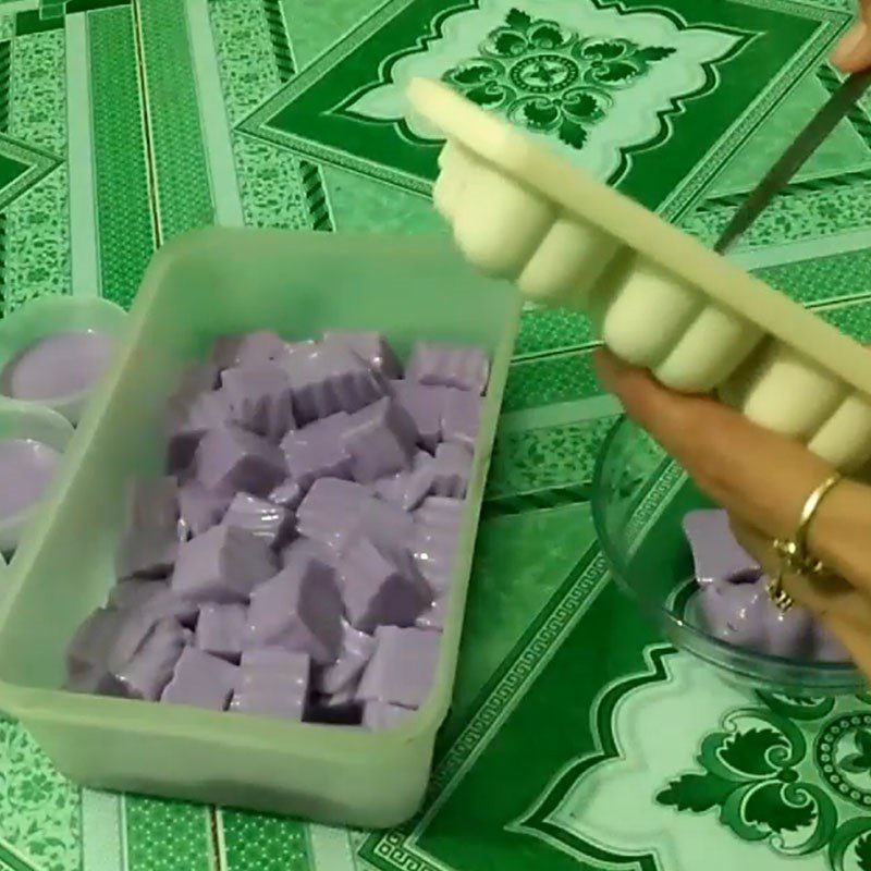 Step 4 Final Product Taro pudding from taro pudding powder