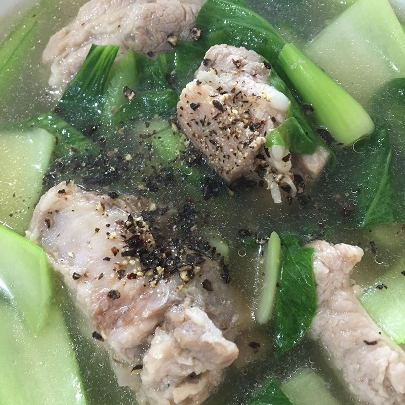 Step 3 Final Product Pork Bone Bok Choy Soup