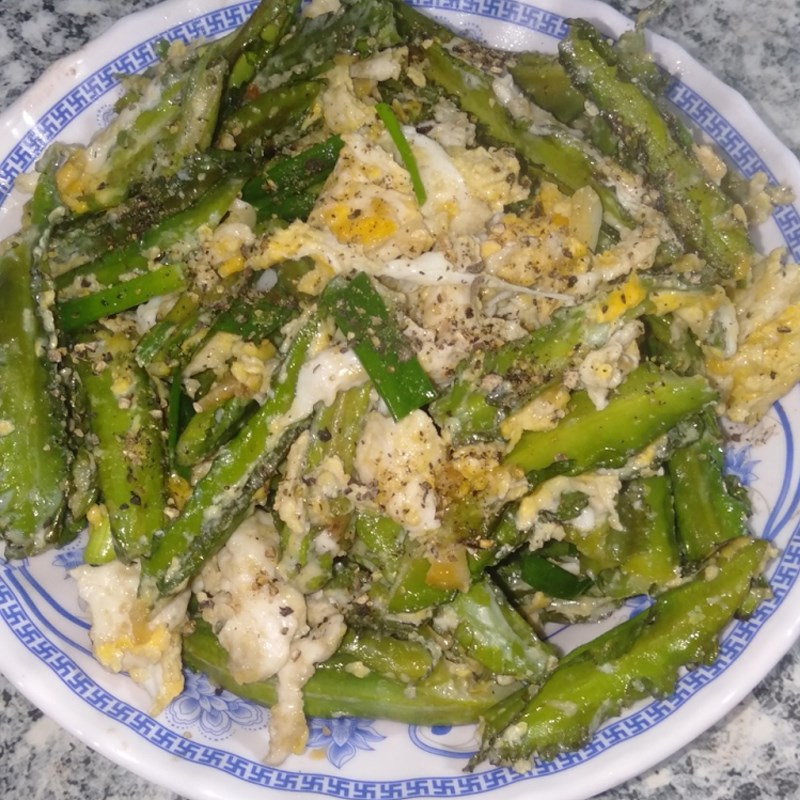 Step 3 Final product Stir-fried winged beans with eggs