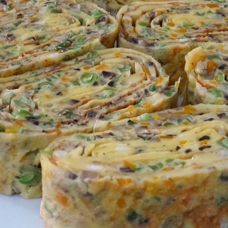 Step 5 Finished Colorful Fried Egg Roll