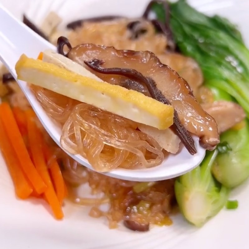 Step 5 Final Product Vegetarian Mushroom Noodles