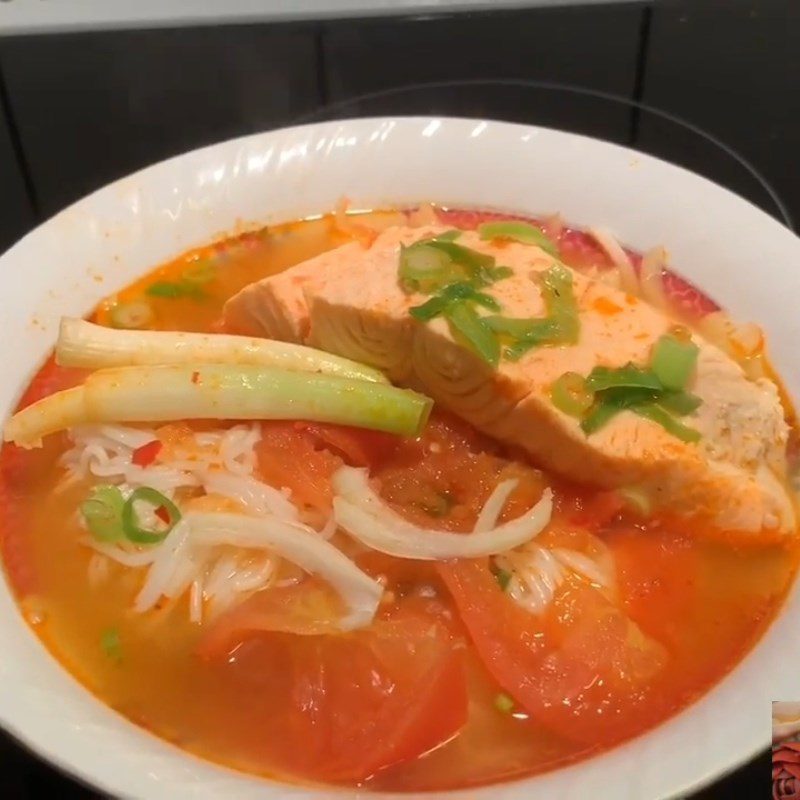 Step 4 Final Product Tomato Salmon Noodles