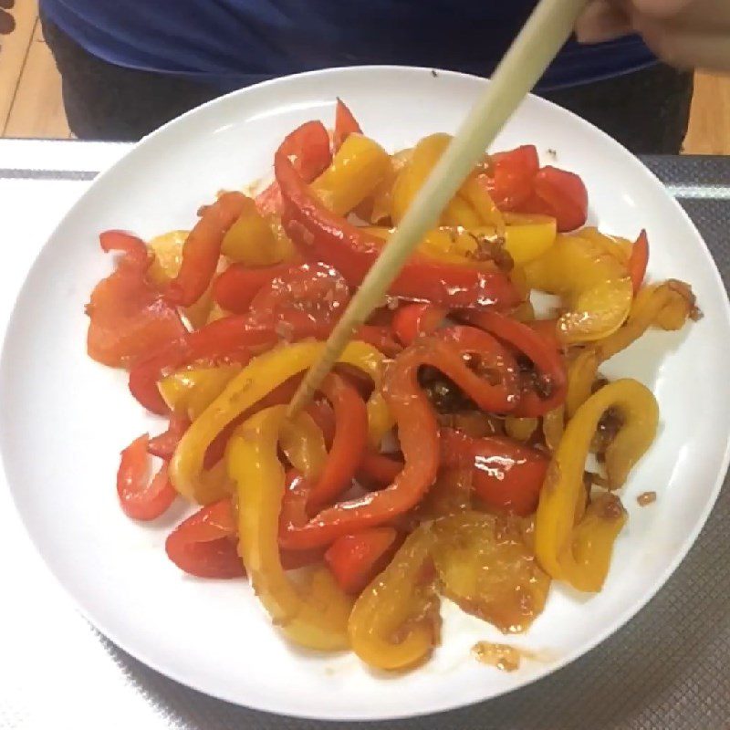 Step 4 Final Product Stir-fried bell peppers