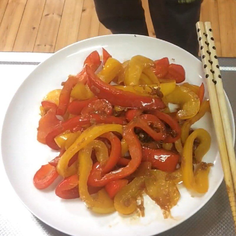 Step 4 Final Product Stir-fried bell peppers