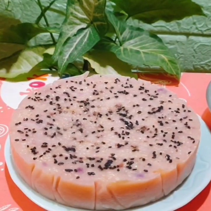 Step 4 Final Product Steamed Purple Sweet Potato Cake