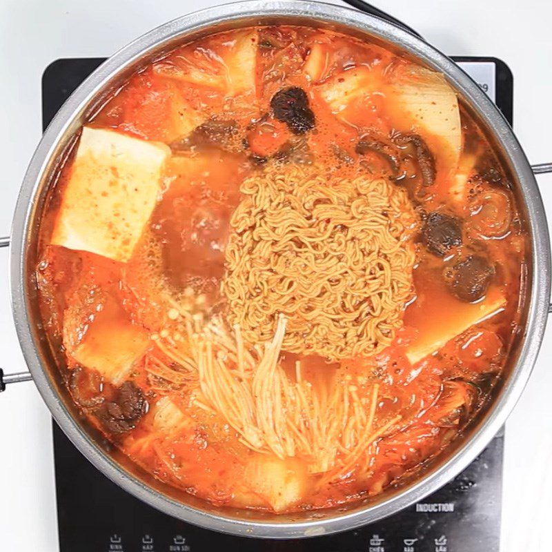 Step 5 Final product Kimchi cartilage rib hot pot