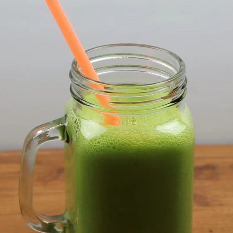 Step 3 Final Product Bell pepper spinach grape smoothie
