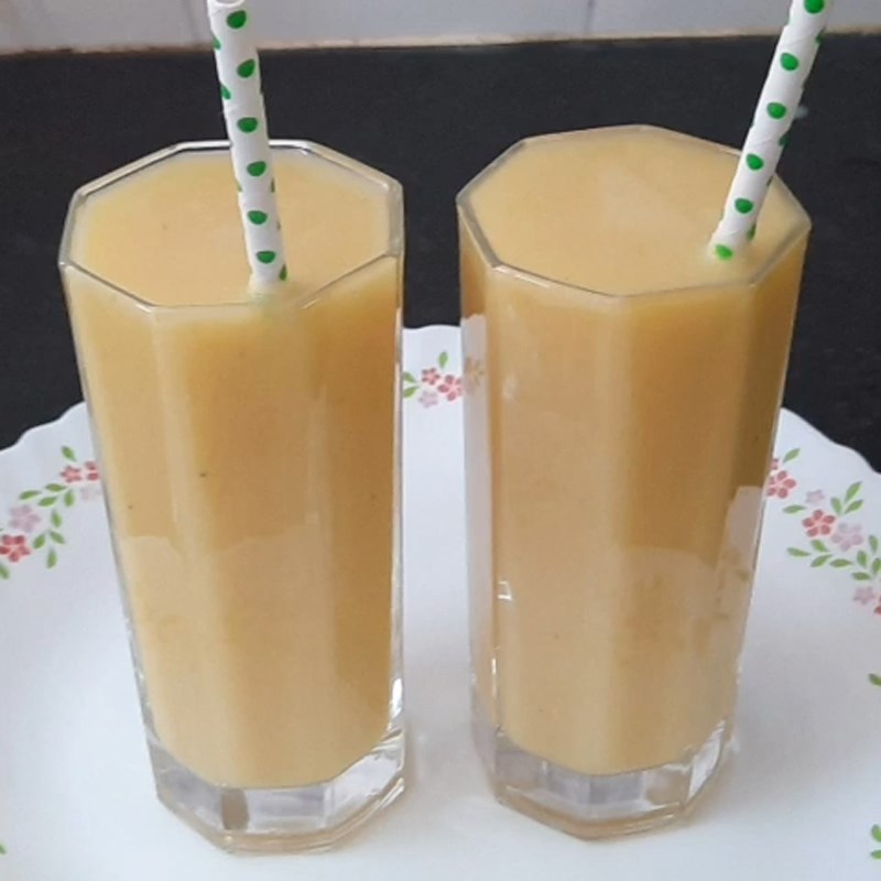 Step 4 Final Product Jackfruit juice with fresh milk
