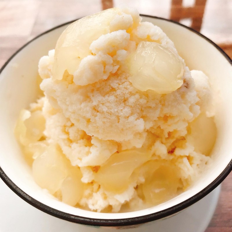 Step 4 Final product Longan ice cream