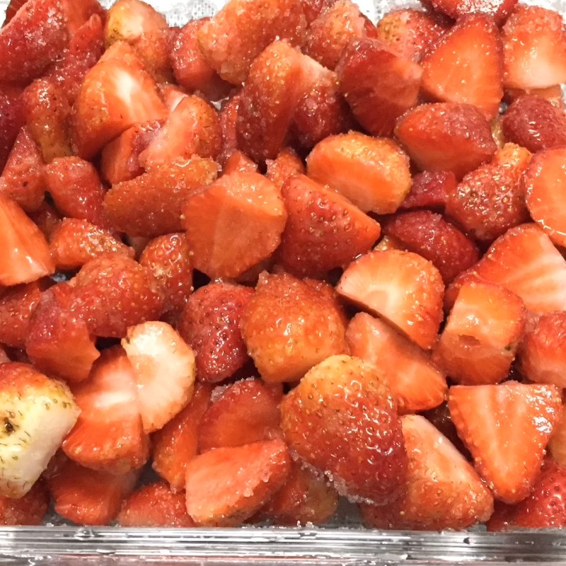 Step 4 Final Product Sugar-soaked Strawberries