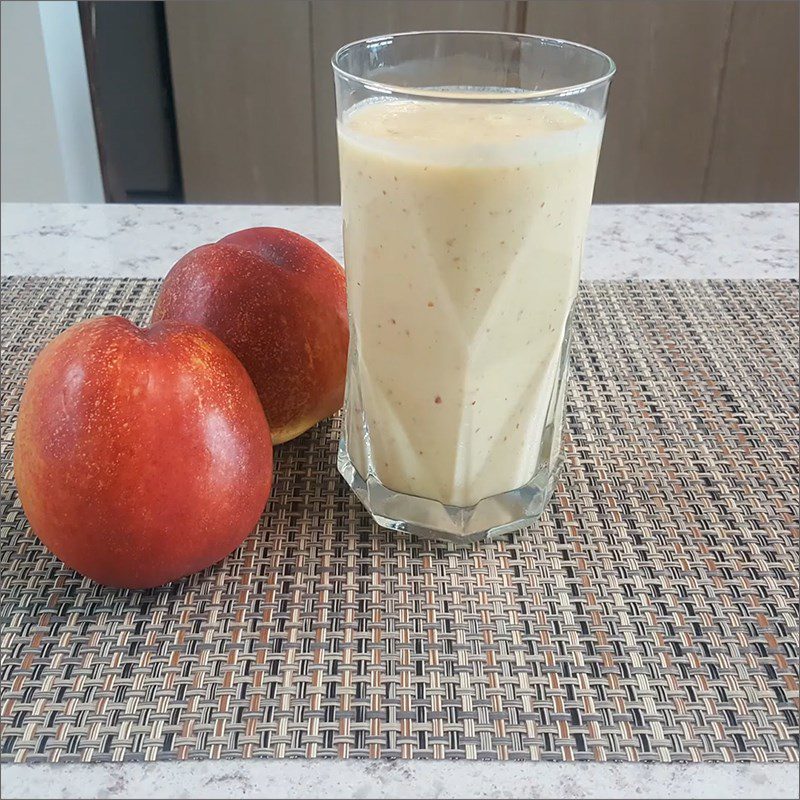 Step 3 Final product Peach Yogurt Smoothie