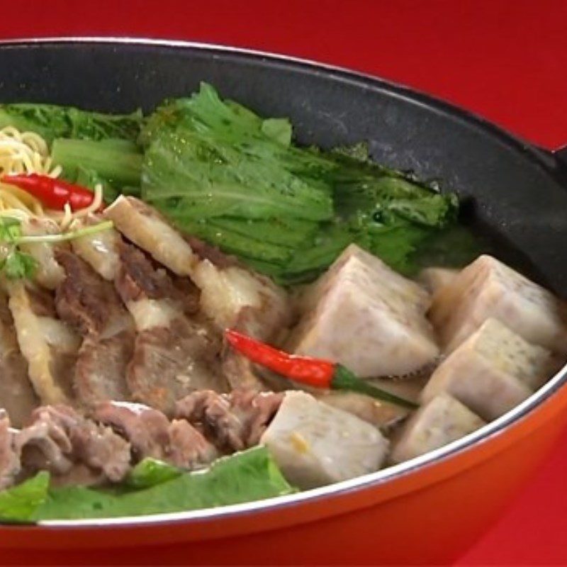 Step 3 Final Product Satay Beef Hot Pot