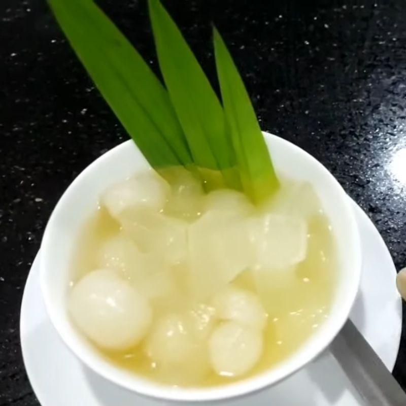 Step 3 Finished Product Lychee and Aloe Vera Dessert