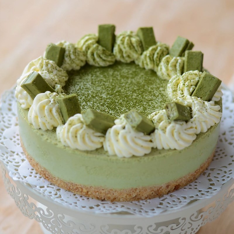 Step 7 Final Product Green tea yogurt mousse
