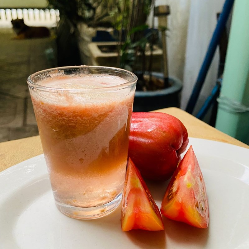 Step 3 Final product Tomato plum juice