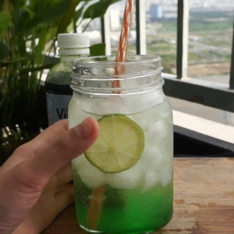 Step 3 Final product Lemon mint soda
