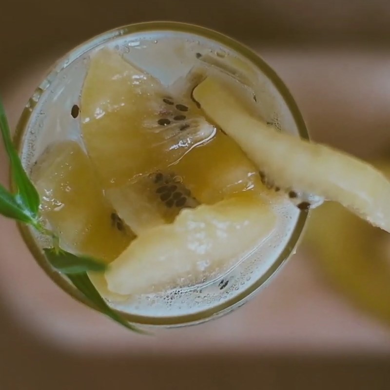 Step 4 Final product Fresh kiwi soda