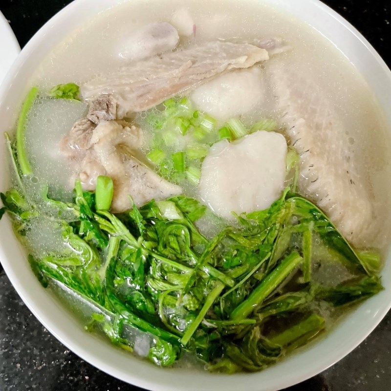 Step 4 Final Product Duck cooked with taro