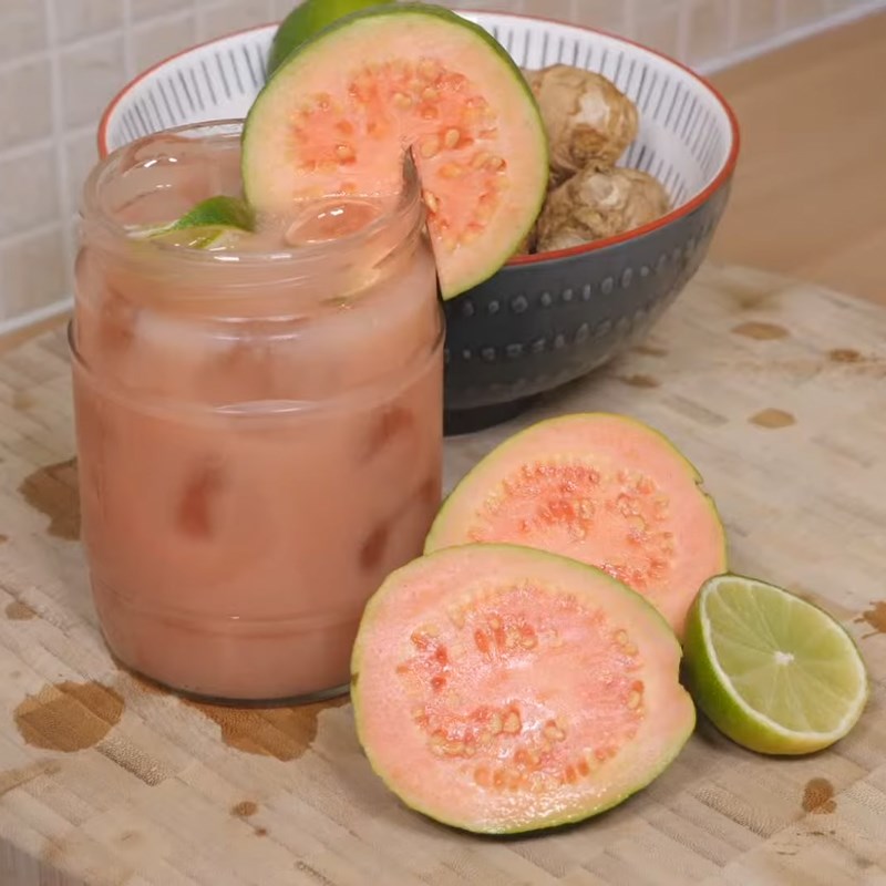Step 4 Final product Guava lemon ginger juice