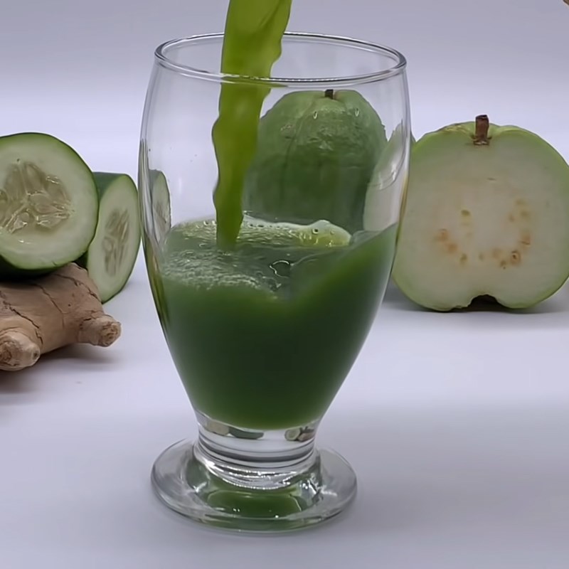 Step 4 Finished Product Cucumber Guava Juice