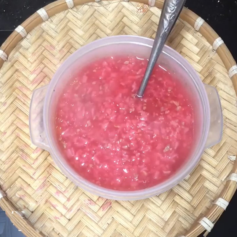 Step 7 Final product Beef porridge with beetroot