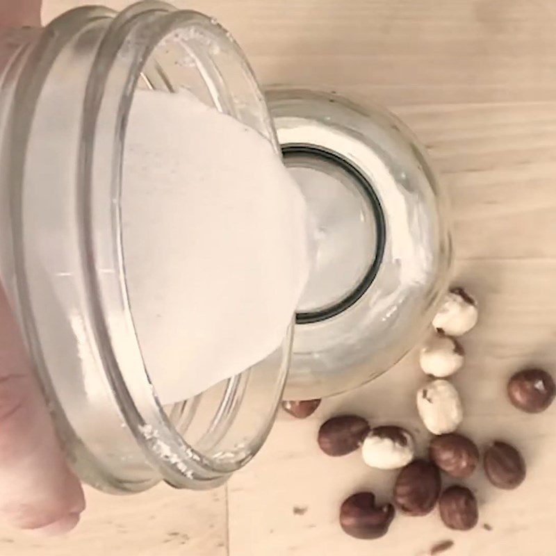 Step 4 Final product Traditional hazelnut milk