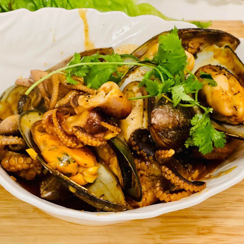 Step 5 Final Product Seafood Curry (recipe shared by user)