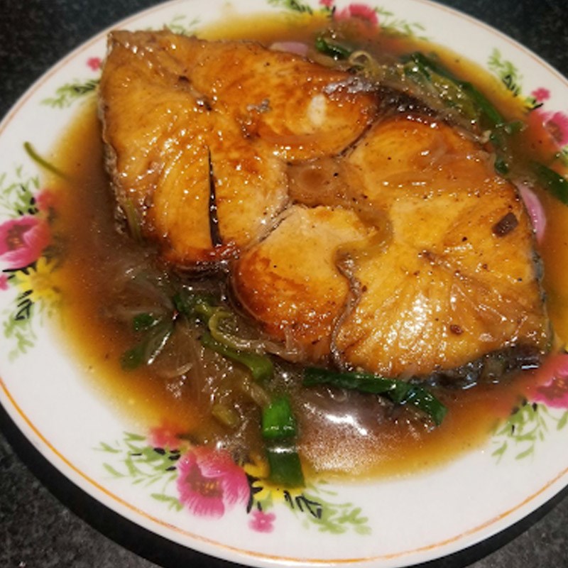 Step 4 Finished Product Braised Mackerel with Green Tea