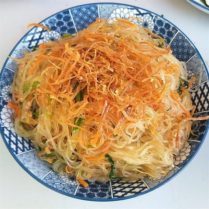 Step 6 Final Product Dried Squid Stir-fried with Glass Noodles