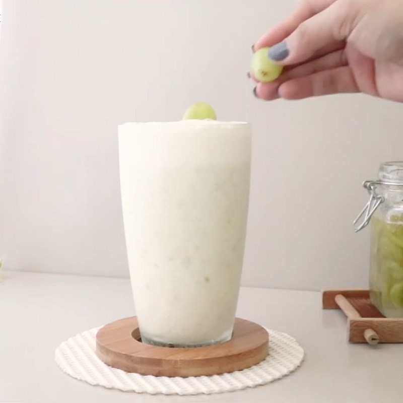 Step 3 The final product for Green Grape Milk Smoothie