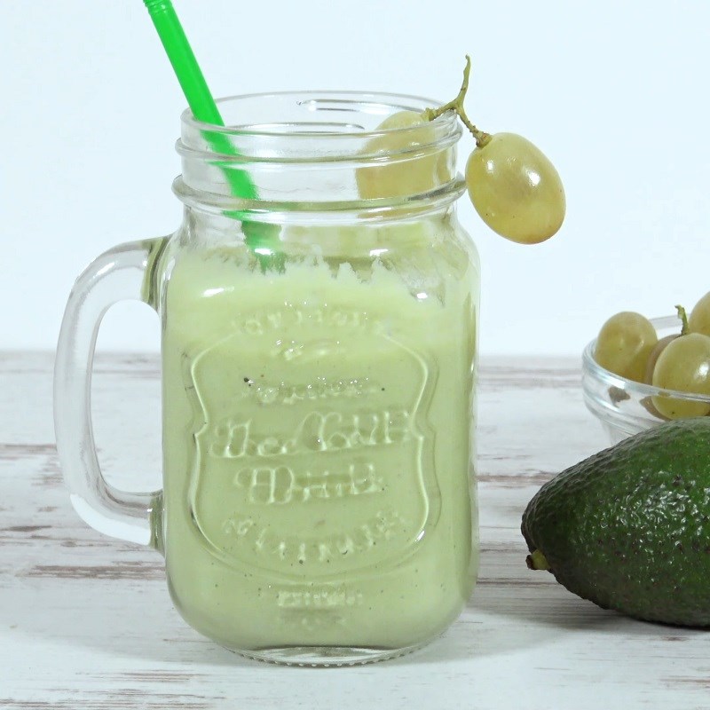 Step 3 Final Product Green Grape Avocado Smoothie