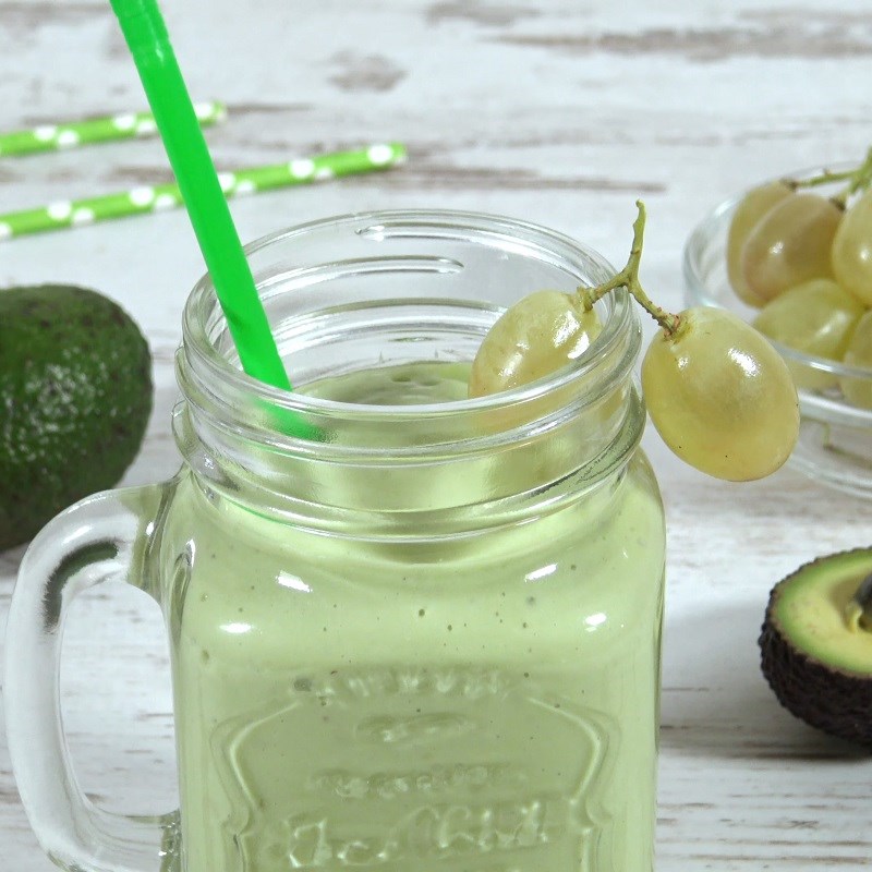 Step 3 Final Product Green Grape Avocado Smoothie