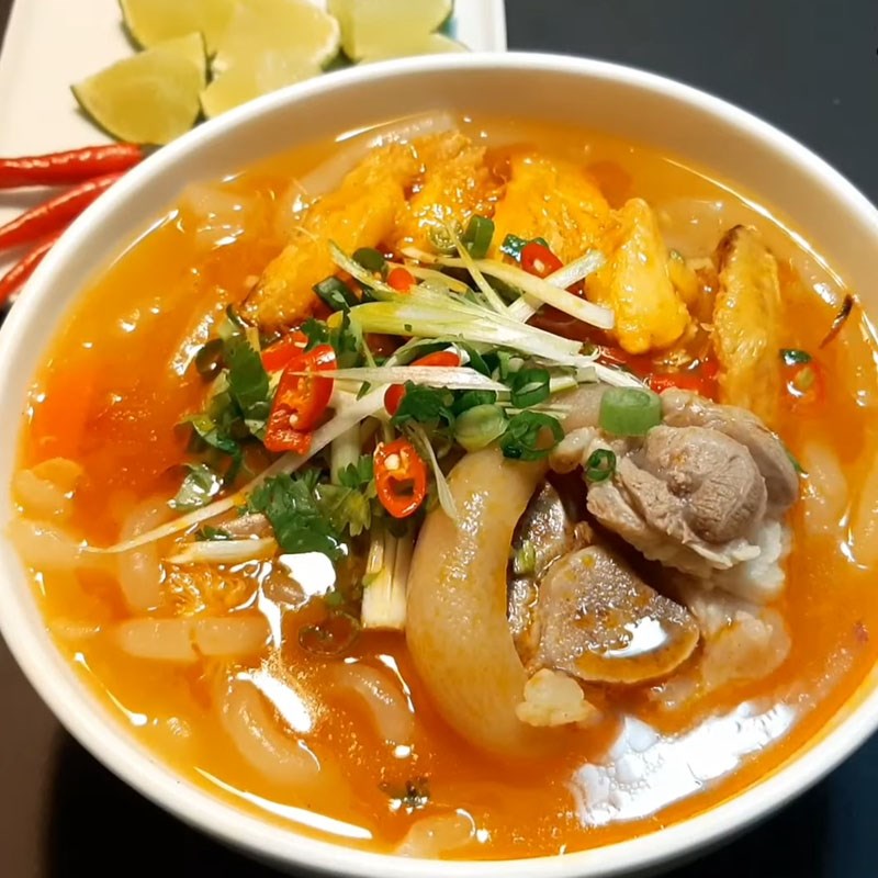 Step 6 Final Product Crab Bánh Canh with Pig's Trotter