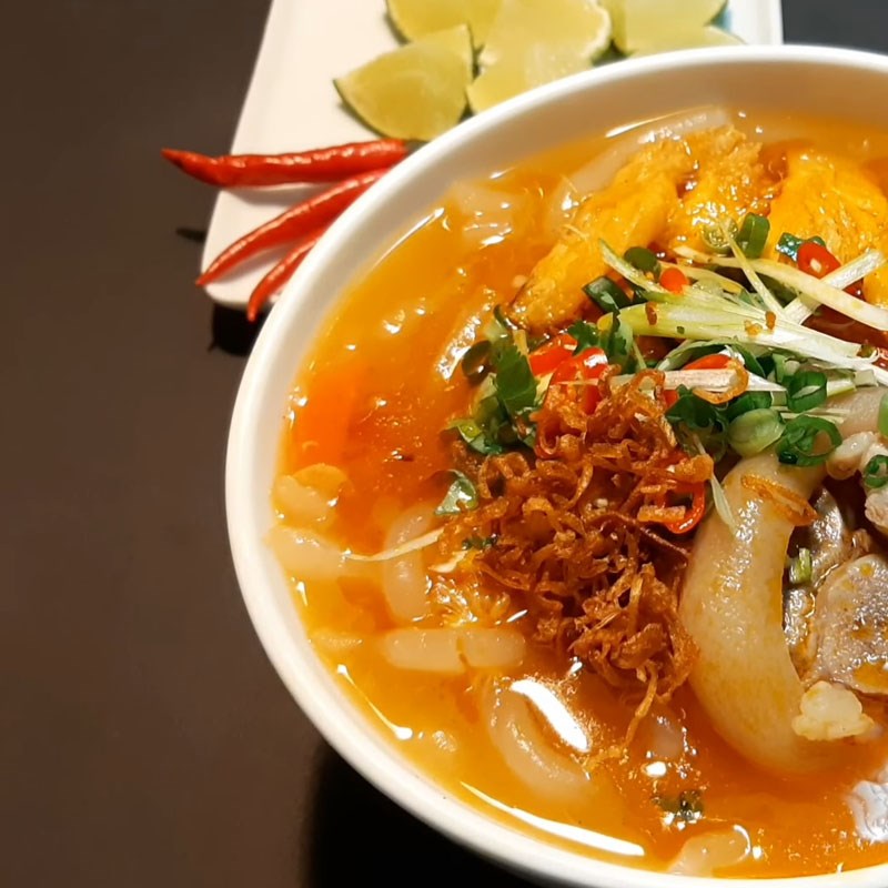 Step 6 Final Product Crab Bánh Canh with Pig's Trotter
