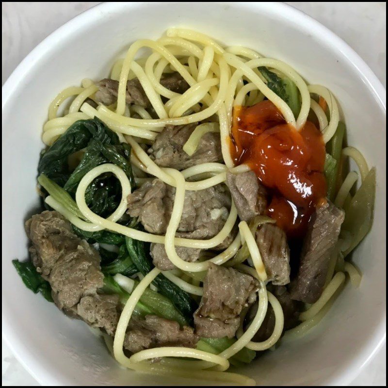 Step 5 Final Product Stir-fried Spaghetti with Beef
