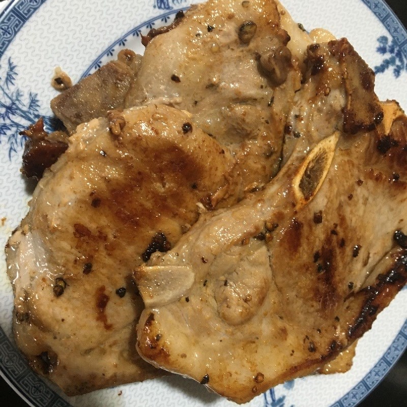 Step 4 Final product Pork chops braised with fresh milk