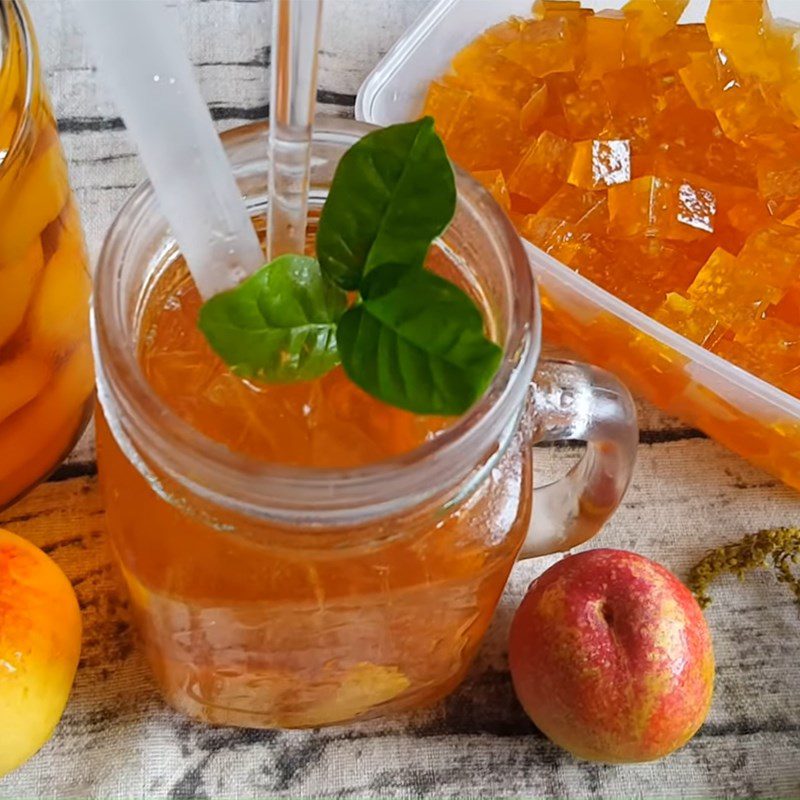 Step 6 Final Product Peach Jelly Tea